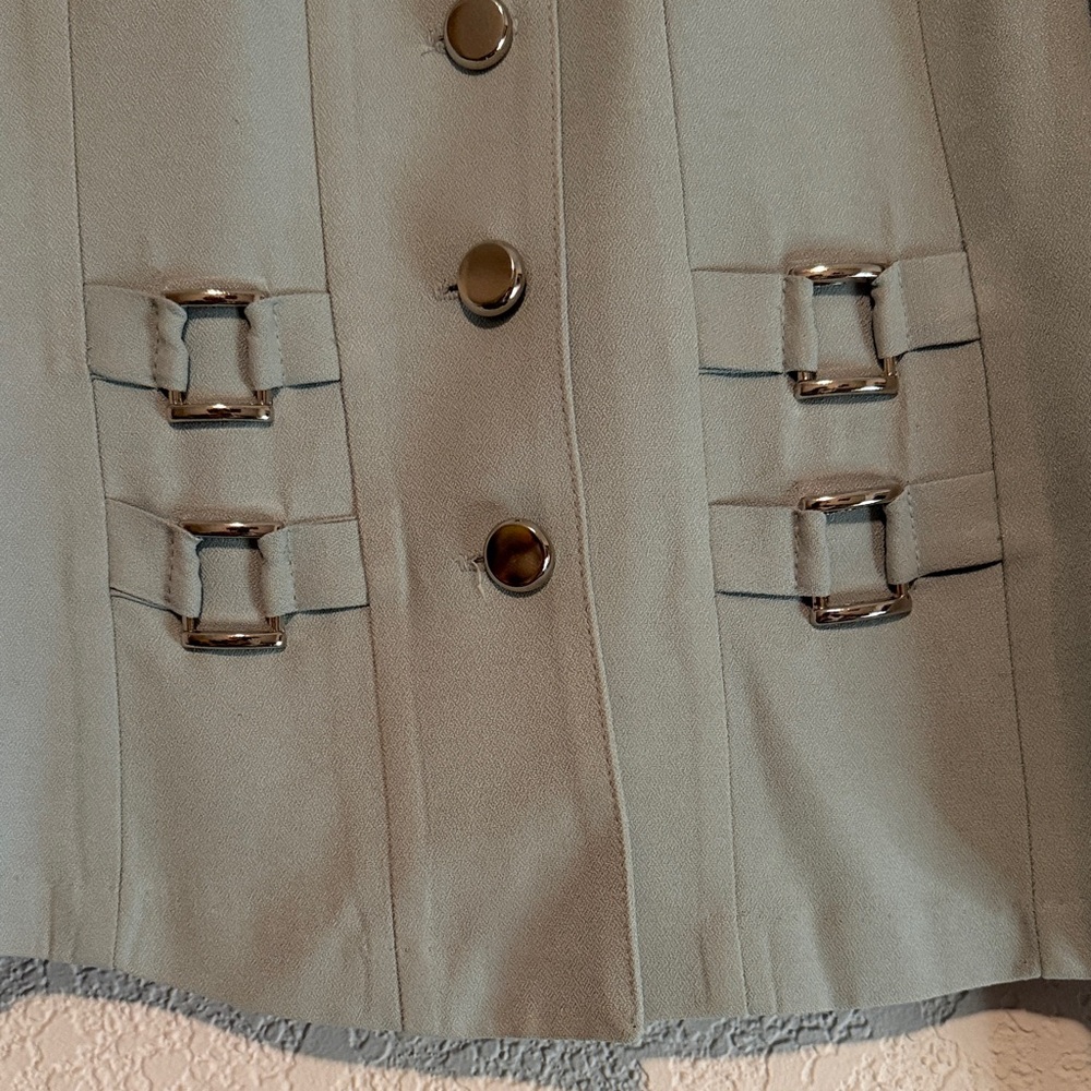 Women's Sage/Blue Vintage Blazer - Picture 2 of 4